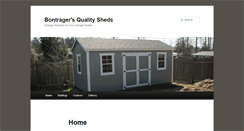 Desktop Screenshot of bontragersqualitysheds.com