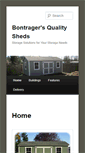 Mobile Screenshot of bontragersqualitysheds.com